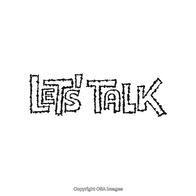 Hand-Drawn Text Illustration Depicting Positive Communication Message