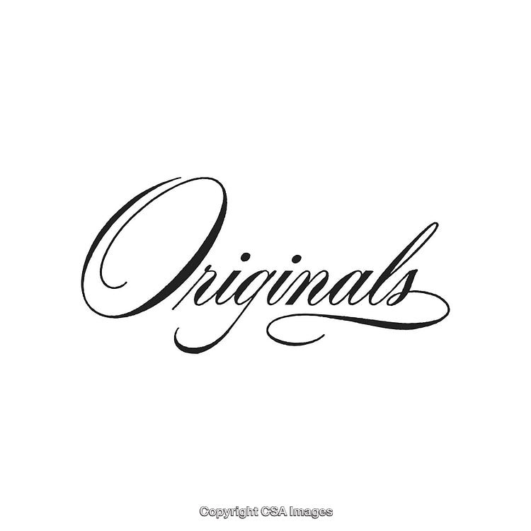 Elegant Calligraphic Design with the Word 'Originals' in Black Script