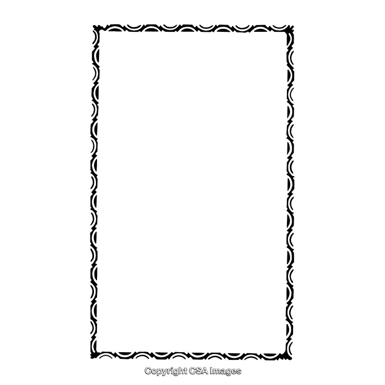 Elegant Black and White Patterned Border Design