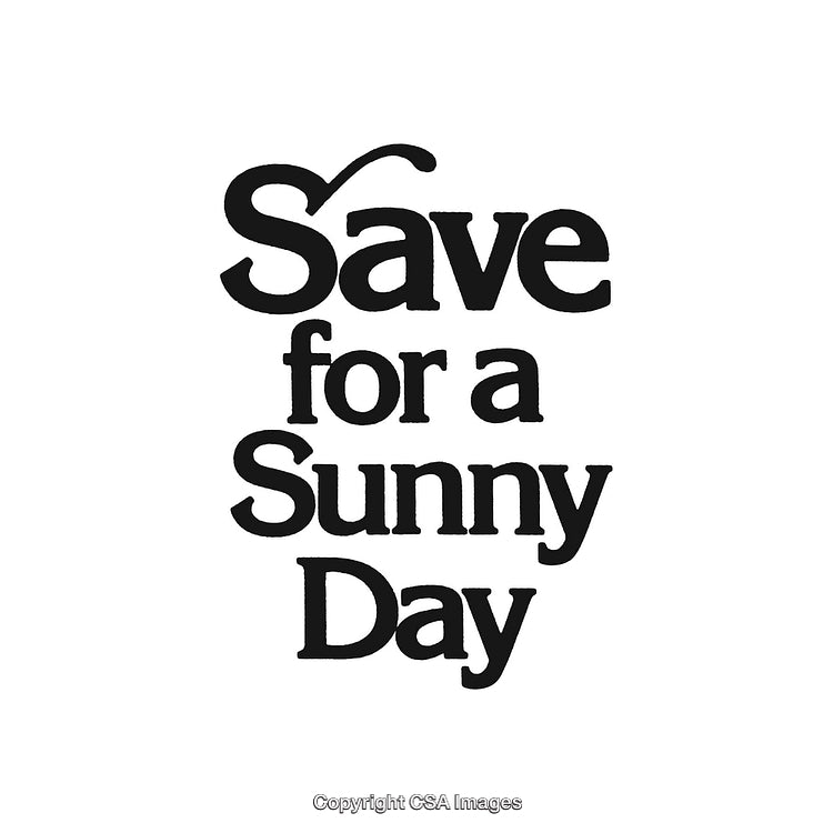 Inspirational Quote Motivates Saving for a Bright Future