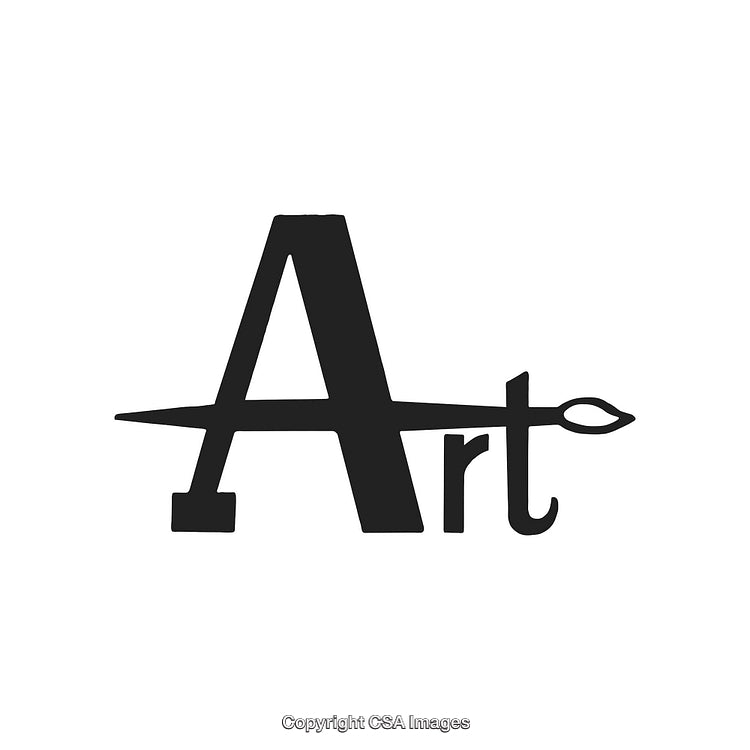 Creative Logo Design Featuring Artistic Elements With Brush and Text
