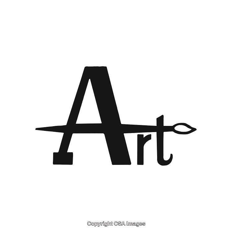 Creative Logo Design Featuring Artistic Elements With Brush and Text