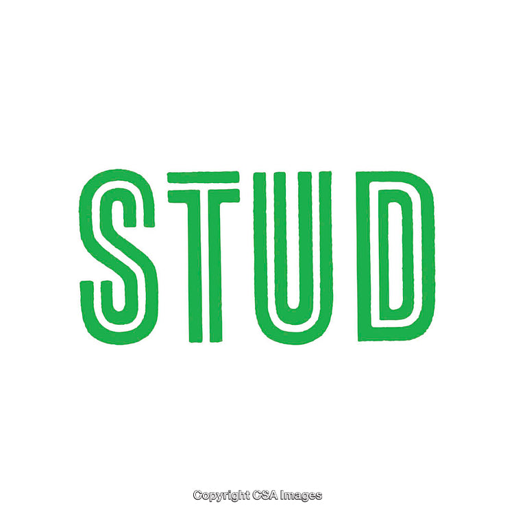 Bold Green Typography Design on White Background for Creative Decoration