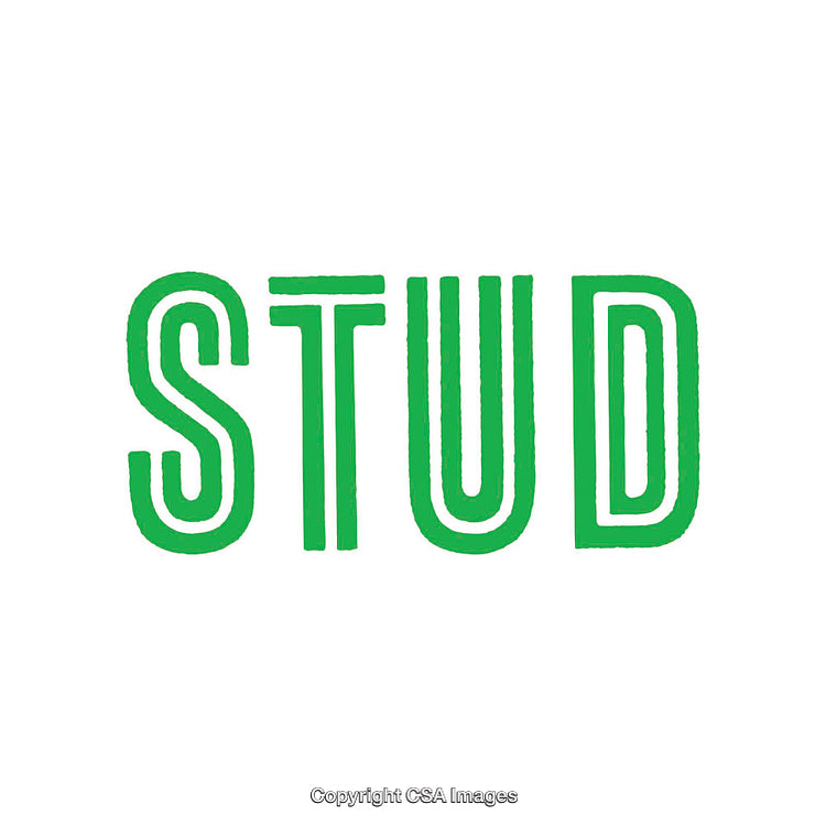 Bold Green Typography Design on White Background for Creative Decoration