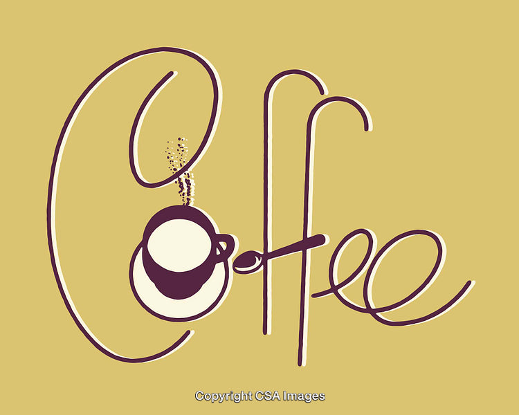 Creative Coffee-Themed Line Art Illustration With Minimalist Style