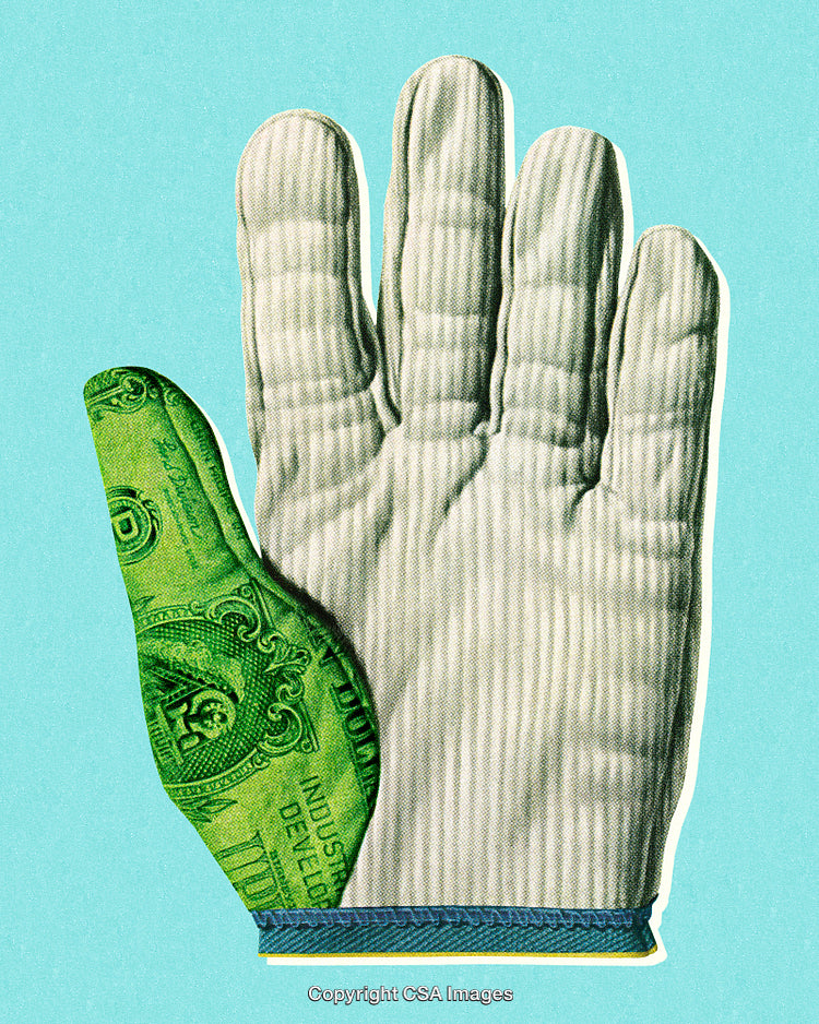 Creative Fusion of Currency and Fabric in Artistic Digital Collage