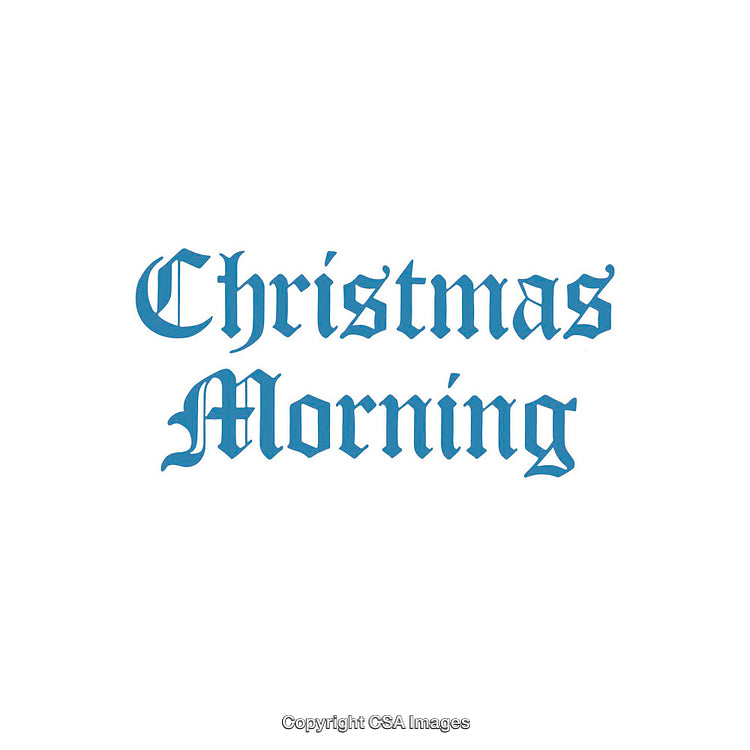 Text Design Featuring 'Christmas Morning' in Old English Font Style