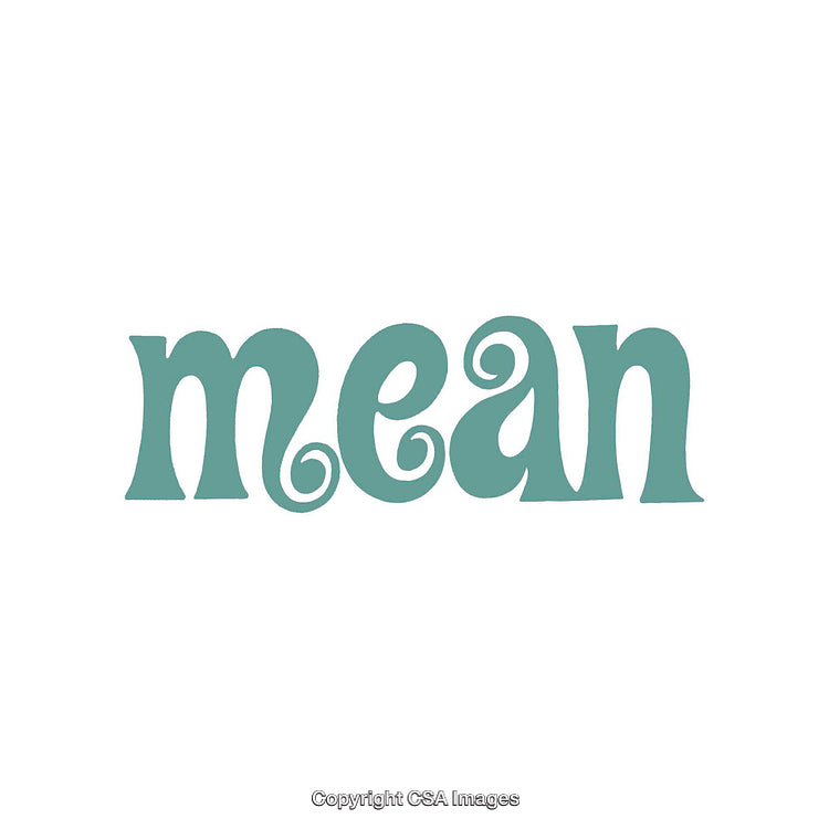 Stylized Typeface Displaying the Word 'Mean' in Artistic Font Style