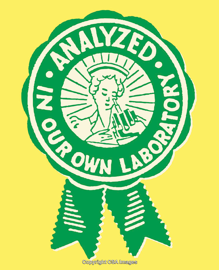 Retro Style Laboratory Quality Assurance Illustration on Bright Background