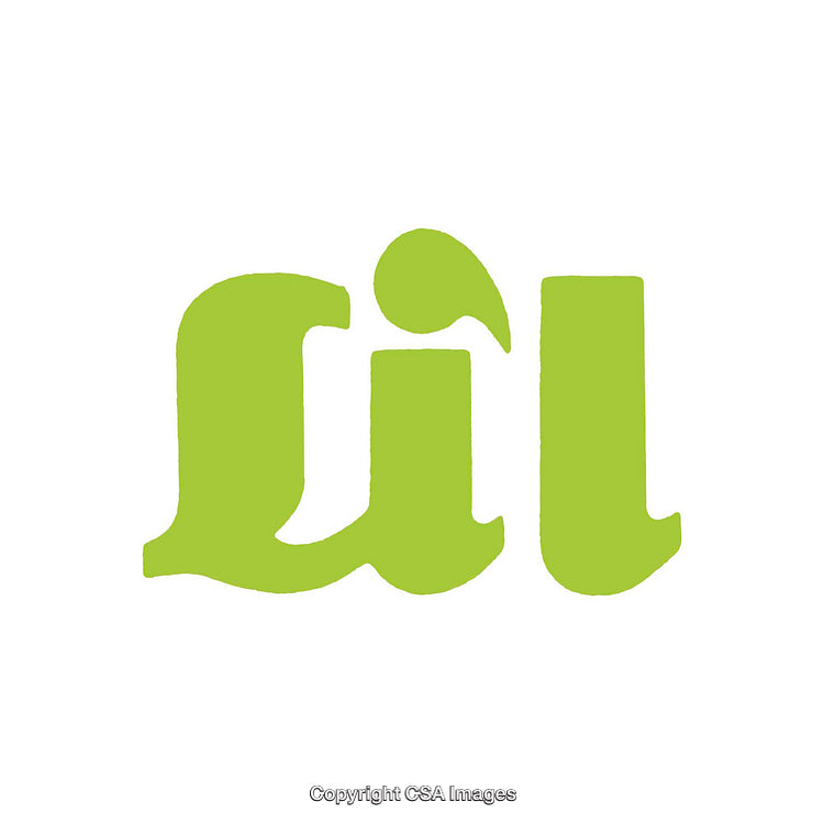 Green Text Design in Unique Artistic Font on White Background