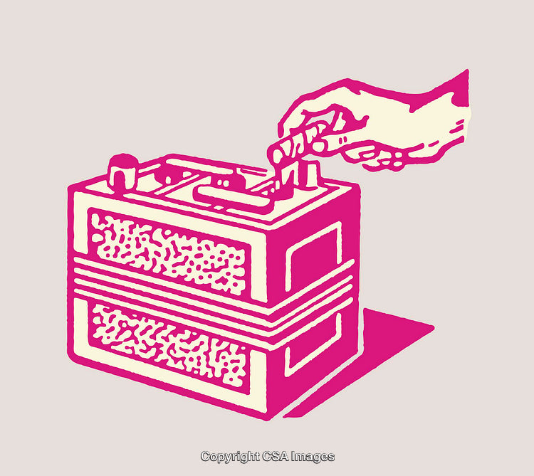 Illustration of a Hand Interacting with a Device in Retro Style