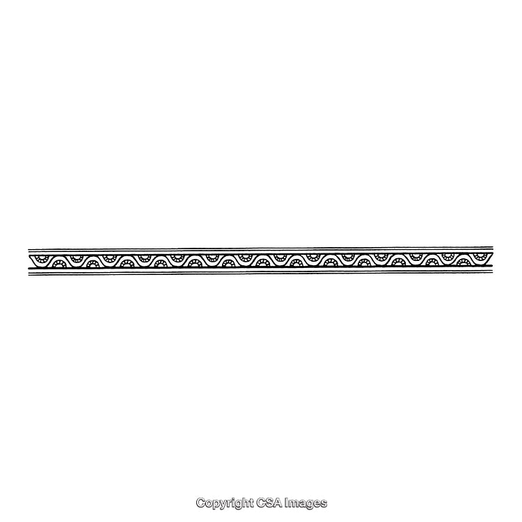 Elegant Black and White Geometric Border with Artistic Design Pattern