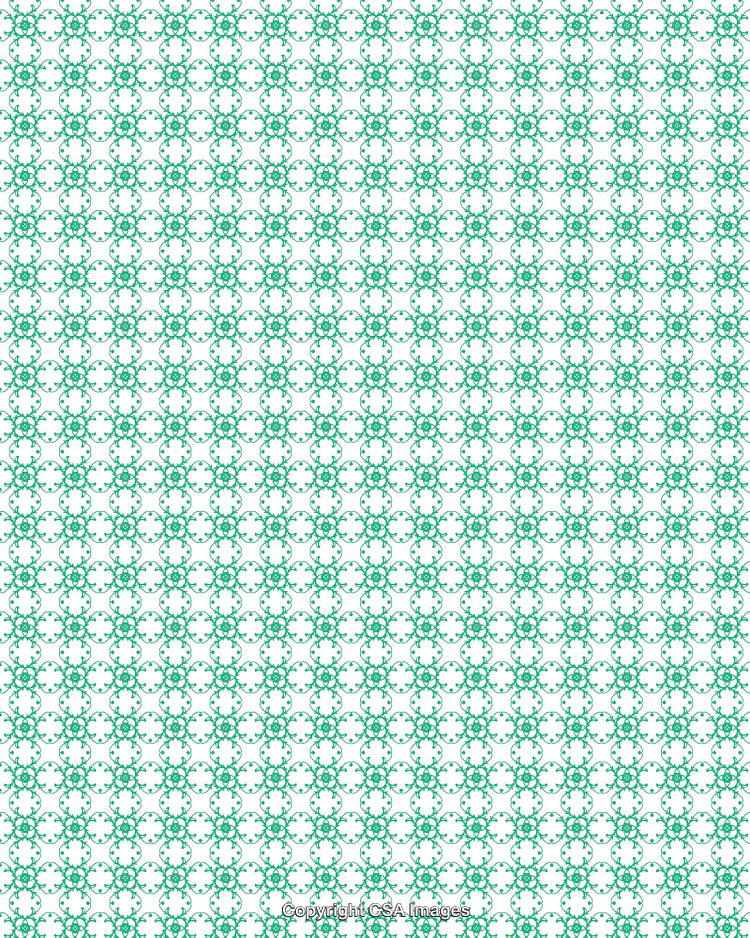 Green Patterned Decorative Abstract Background Featuring Repetitive Circular Motif Design