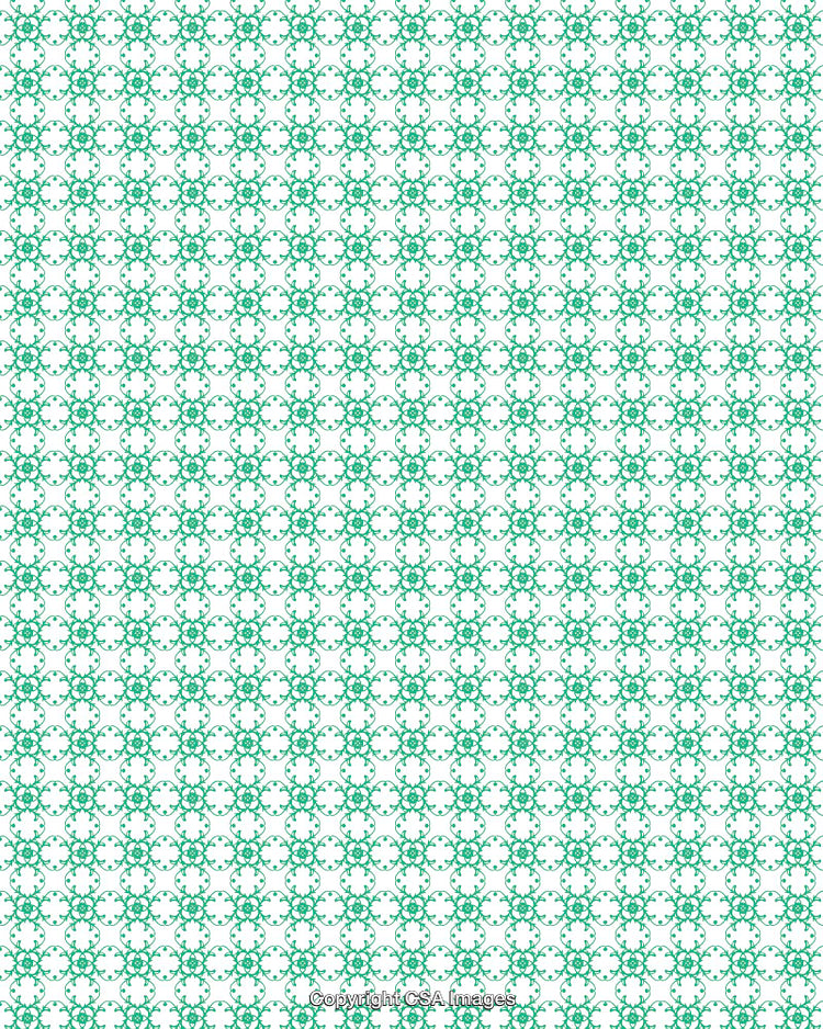 Green Patterned Decorative Abstract Background Featuring Repetitive Circular Motif Design