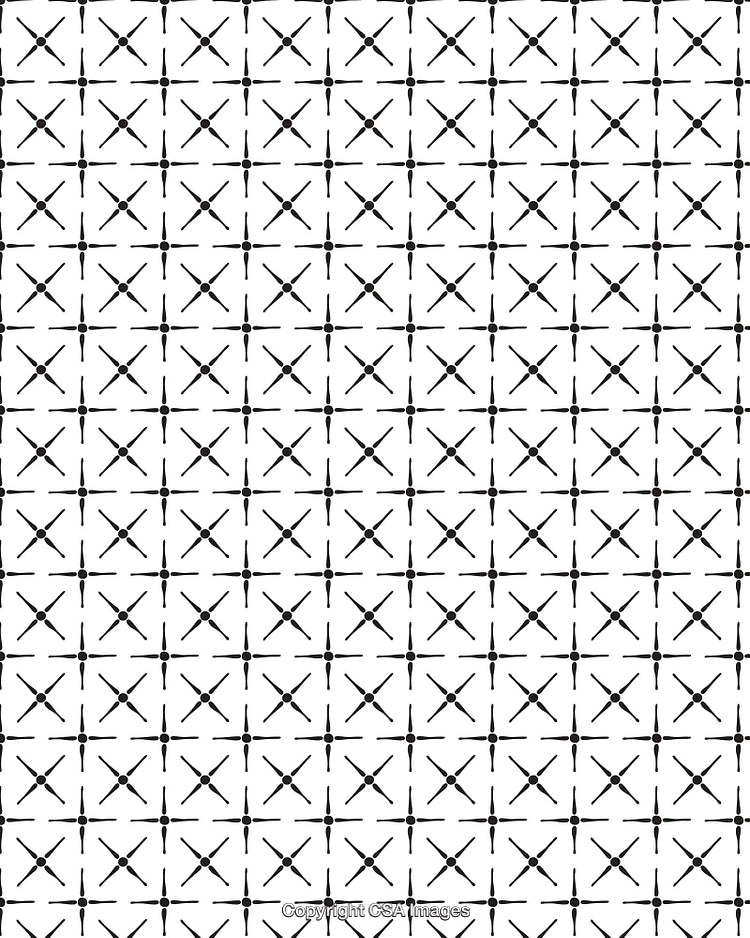 Seamlessly Repeating Black and White Geometric Design For Contemporary Backgrounds