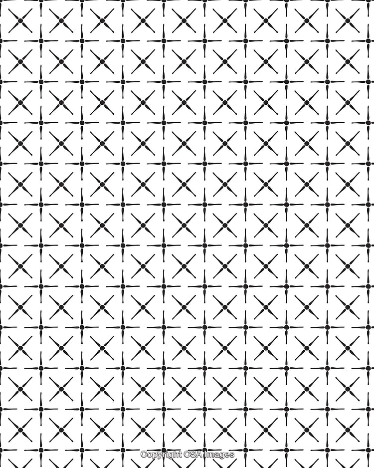 Seamlessly Repeating Black and White Geometric Design For Contemporary Backgrounds