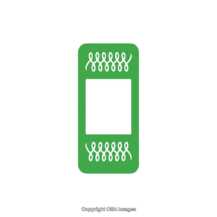 Minimal Green Decorative Zero Icon with Looped Design Elements