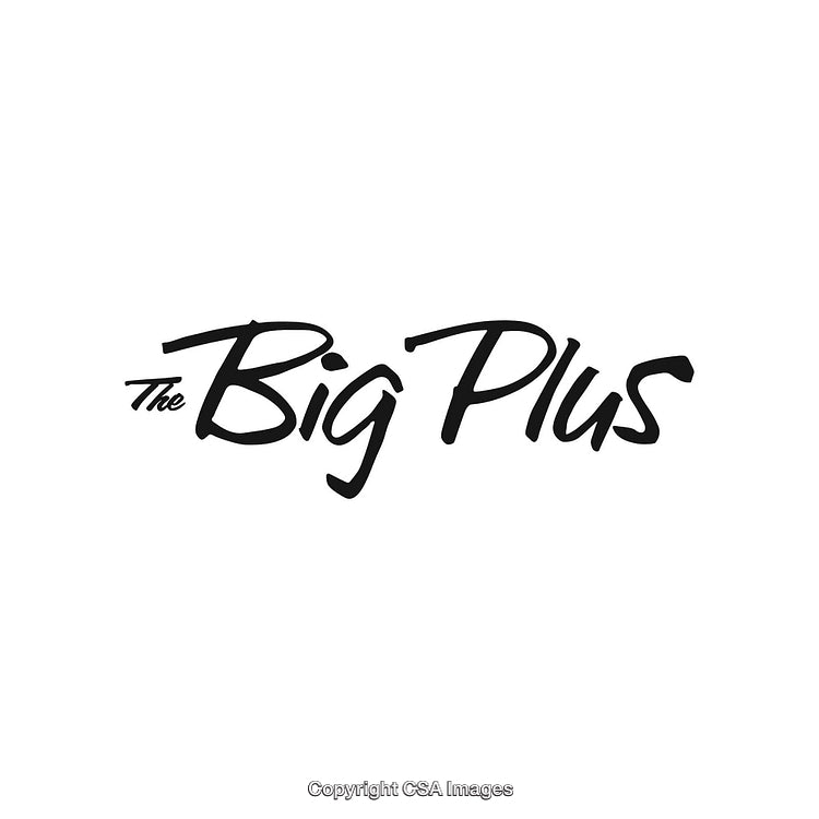 Stylish Handwritten Logo Design with the Text 'The Big Plus'