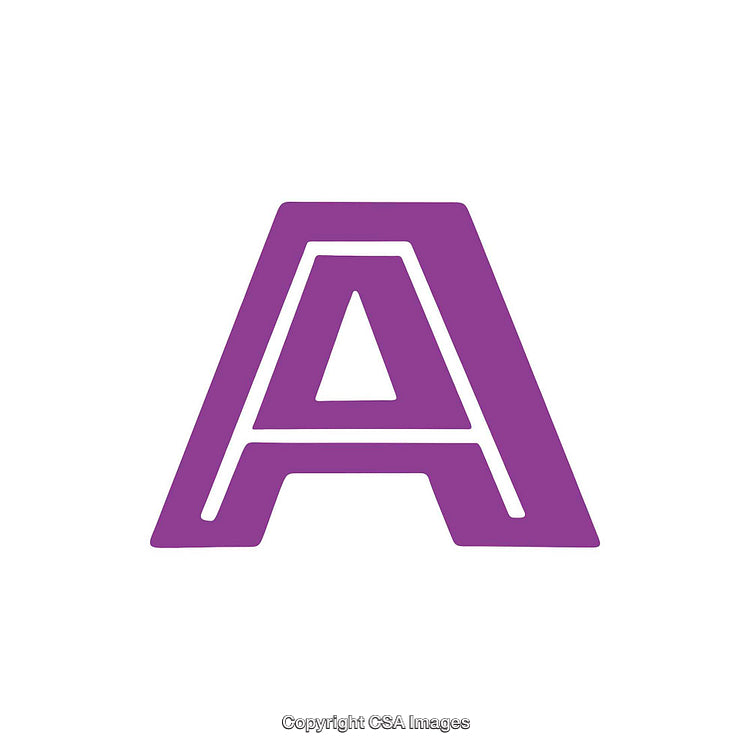 Abstract Purple Letter A Logo with Bold Geometric Design