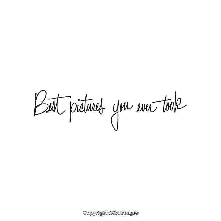 Modern Handwritten Calligraphy Phrase About Photography with Inspirational Sentiment