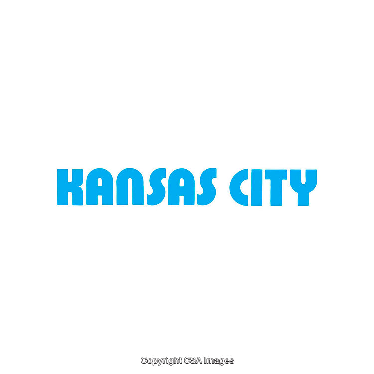 Blue Text Logo Highlighting Kansas City in Bold Letters