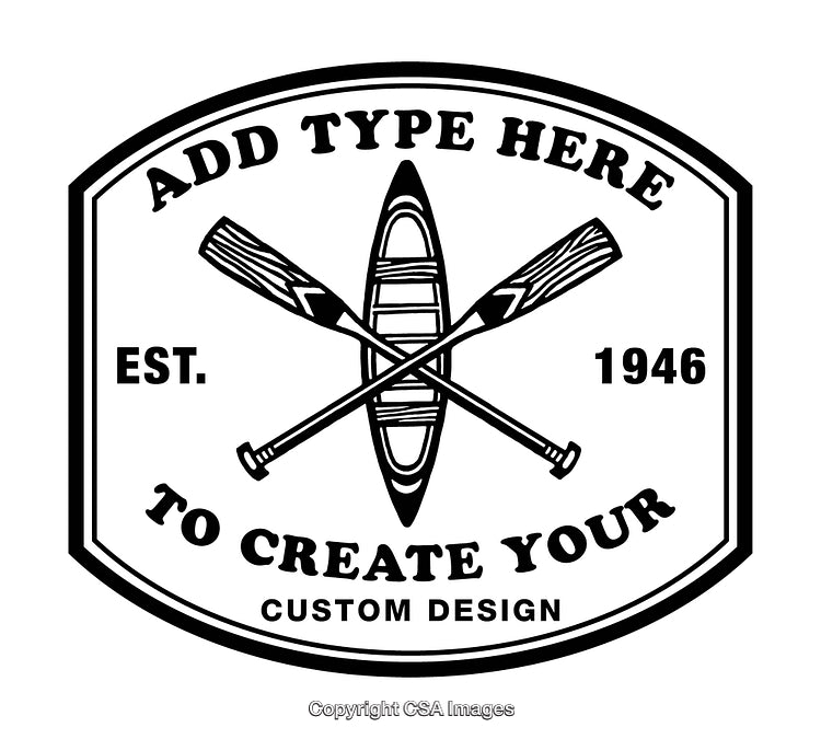 Canoe and Paddles Design Format