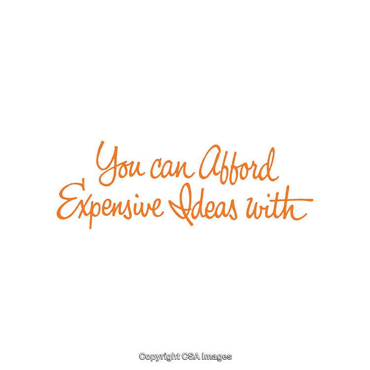 Handwritten Inspirational Text in Orange Script on White Background