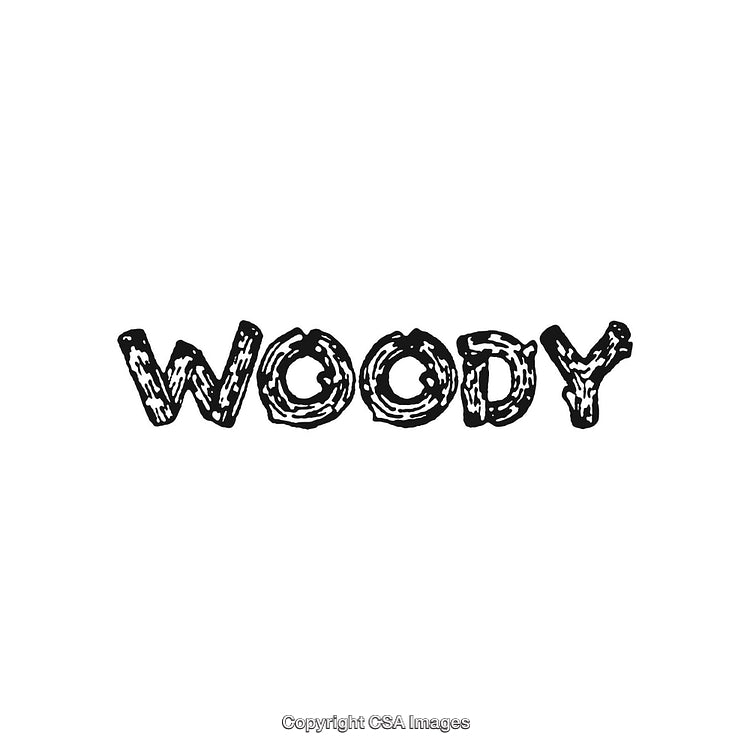 Bold Graphic Text Font Featuring Wooden Textured Letter Design