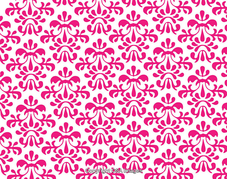 Pink Ornate Pattern with Unique Decorative Floral Designs