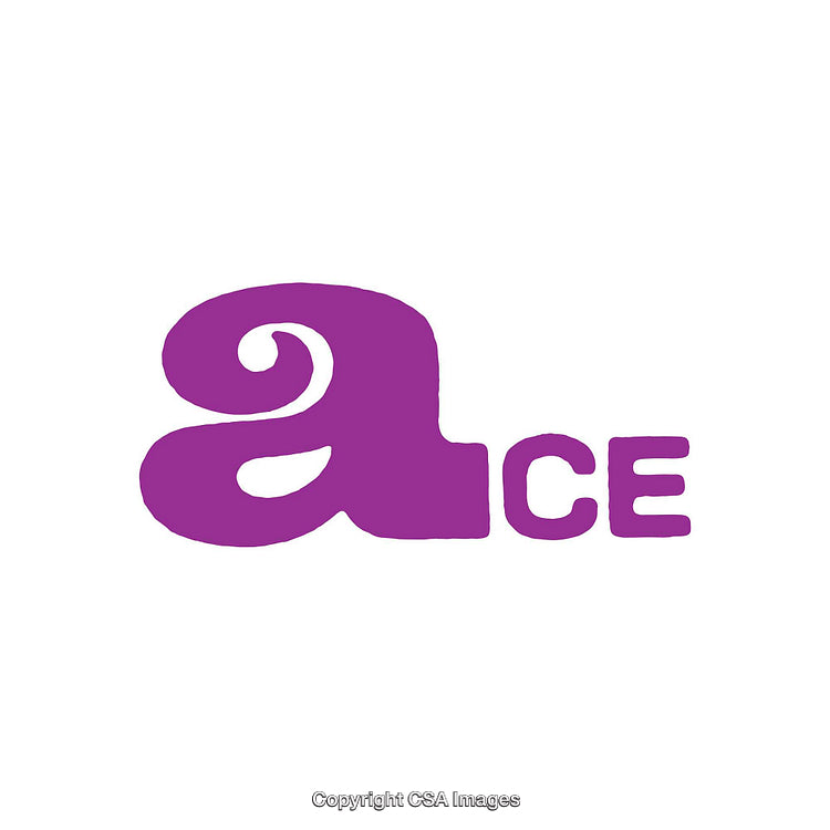 Creative Purple Lettering Design with Unique Typography Display