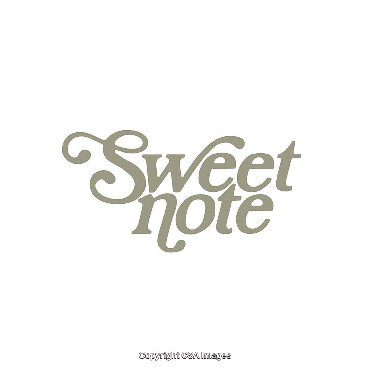 Stylish Script Typography Design Featuring the Words 'Sweet Note' in Elegant Font
