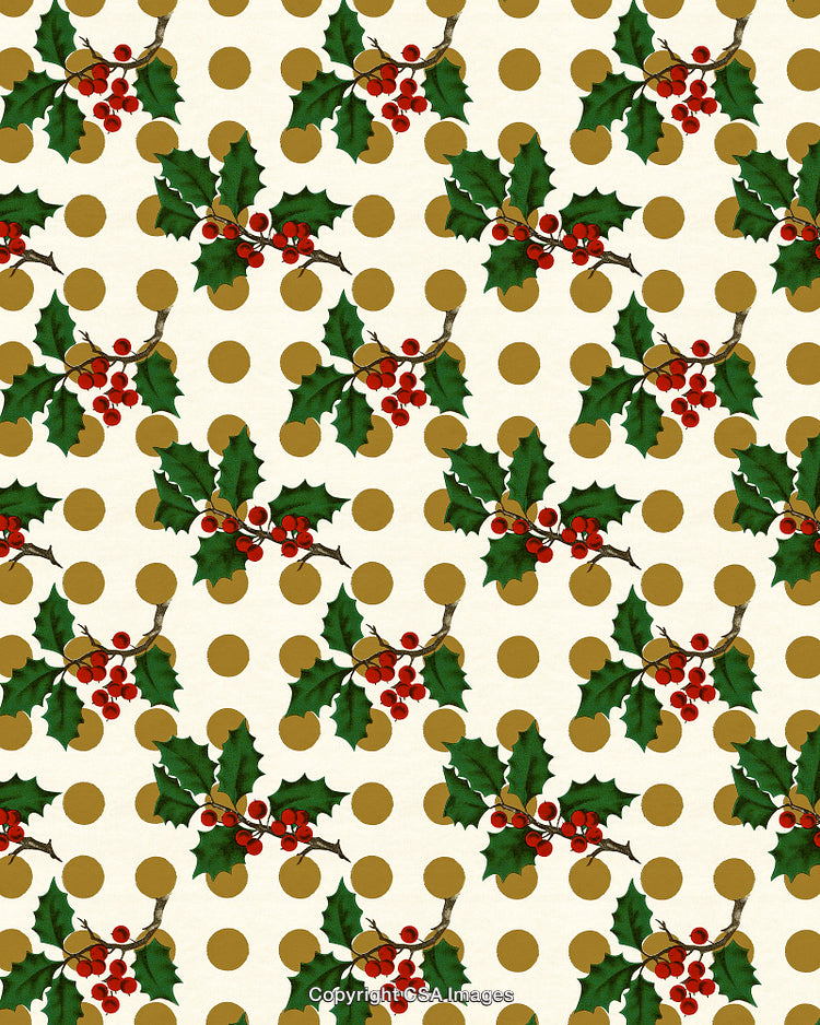 Christmas Holly Pattern
