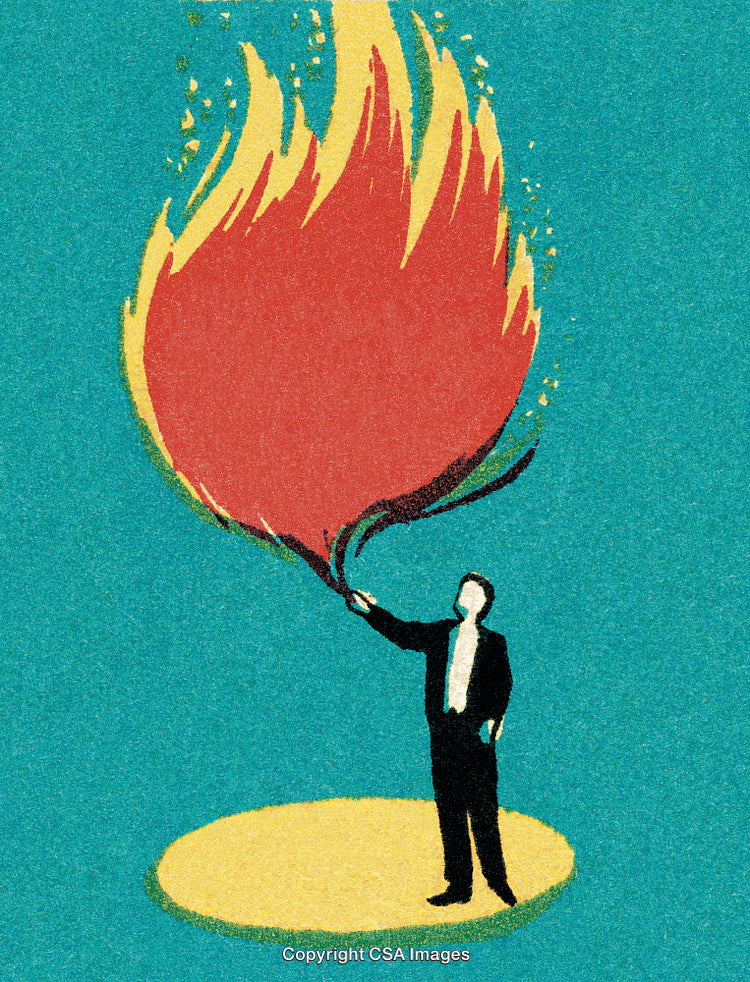 Magician with Flame