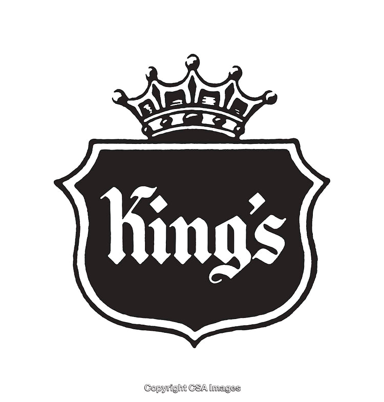 Black And White Emblem Design Featuring a Crown And Lettering