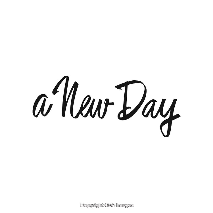 Inspirational Handwritten Quote Signifying a Fresh Start and Positive Mindset