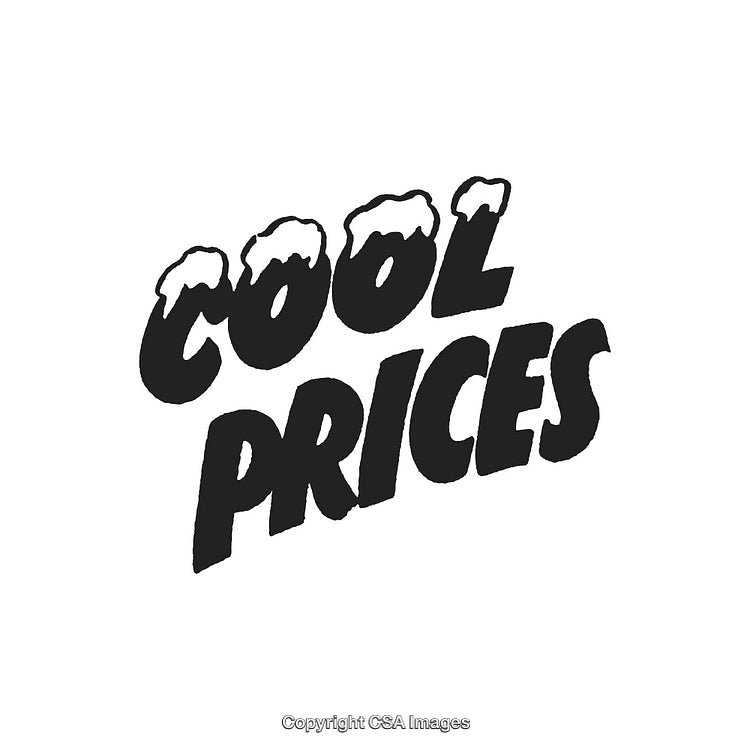 Cool Prices Text With Snow-Style Decoration for Promotional Use