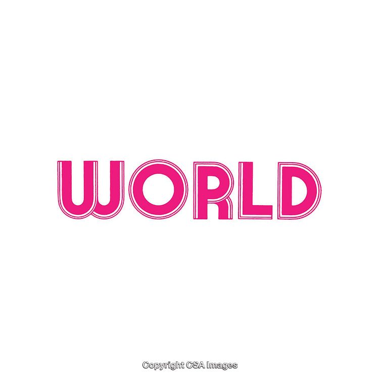 Bold Pink Word Design with a Clean and Minimalistic Style