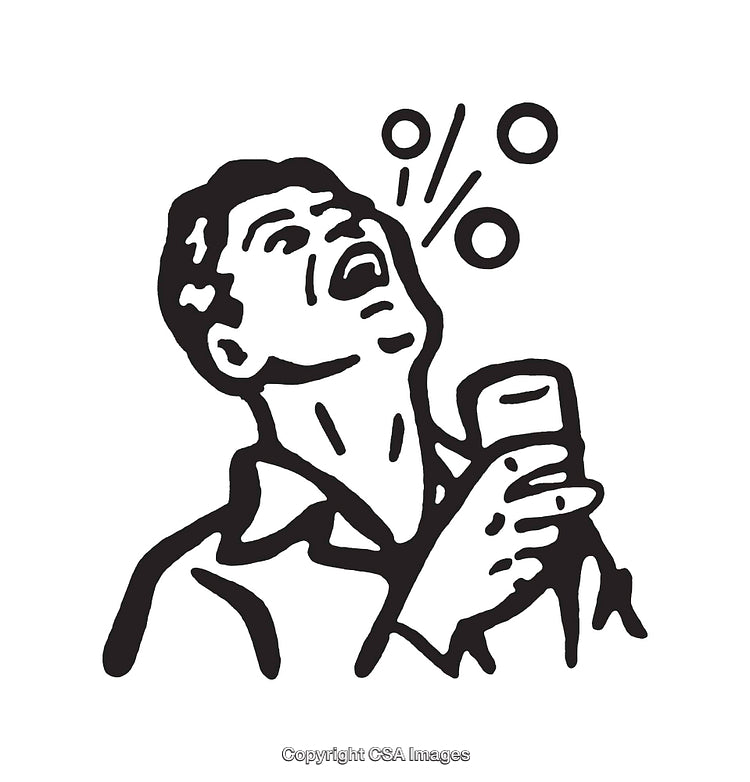 Retro Style Line Art Illustration of a Man Gargling With Cup
