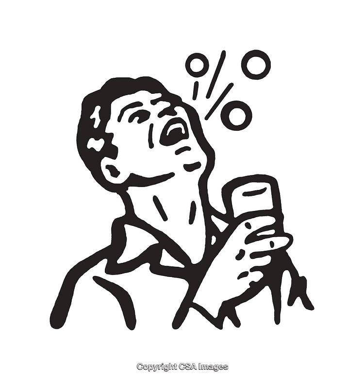 Retro Style Line Art Illustration of a Man Gargling With Cup
