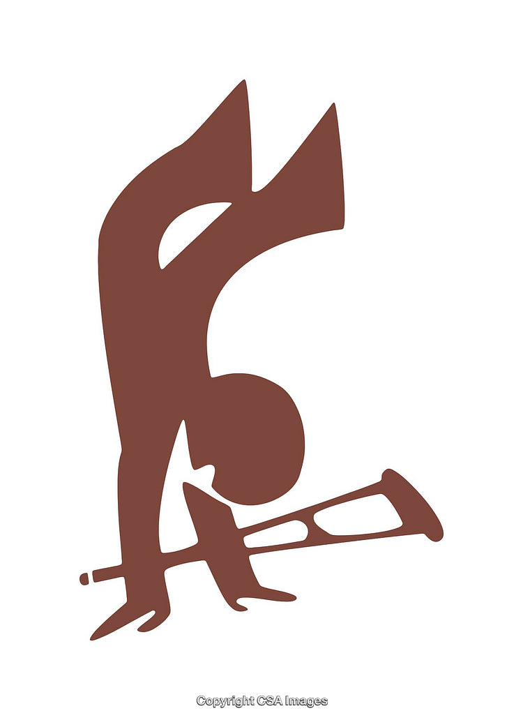 Silhouette of Person Using Crutches Performing a Handstand
