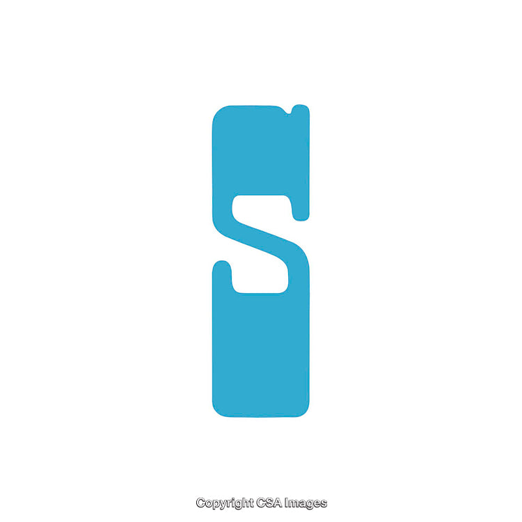 Creative Artistic Representation of the Letter S as Abstract Design