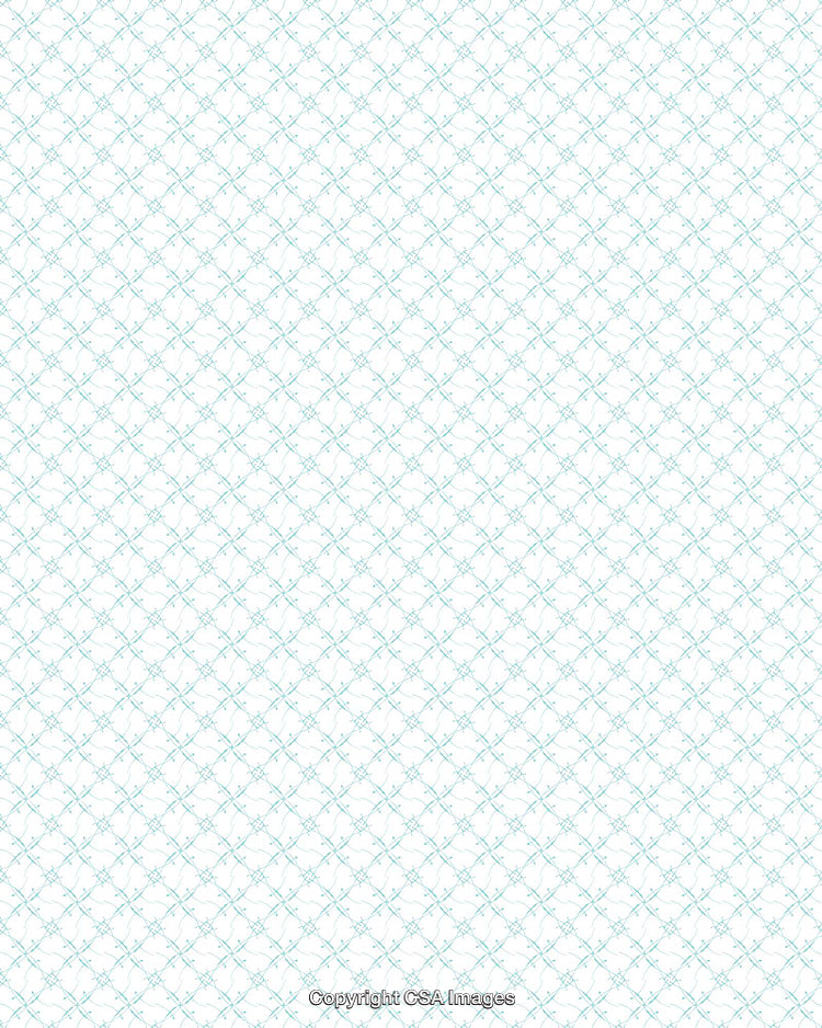 Elegant Light Blue Decorative Geometric Pattern on a White Background
