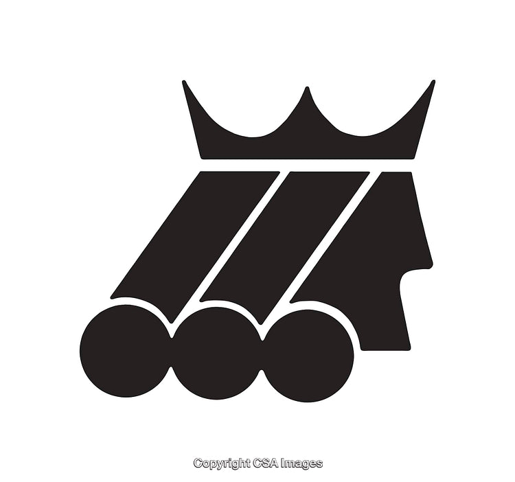 Minimalist Crown-Inspired Abstract Vector Design