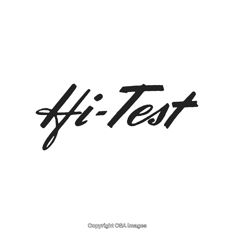 Retro Style Logo High Test Wordmark with Elegant Black Typography