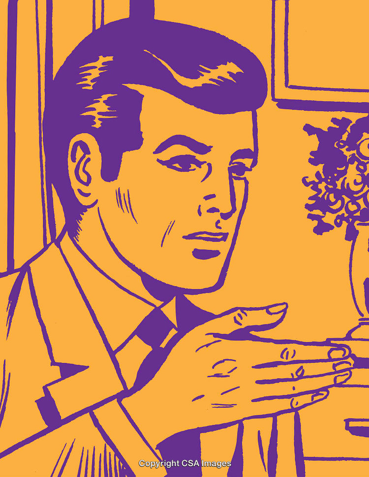 Retro-Style Pop Art Portrait with Vibrant Colors and Unique Graphic Designs
