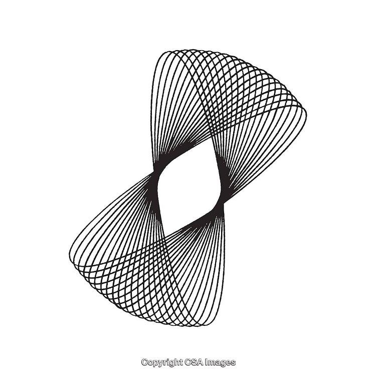 Abstract Black and White Geometric Line Shape Art Pattern Design