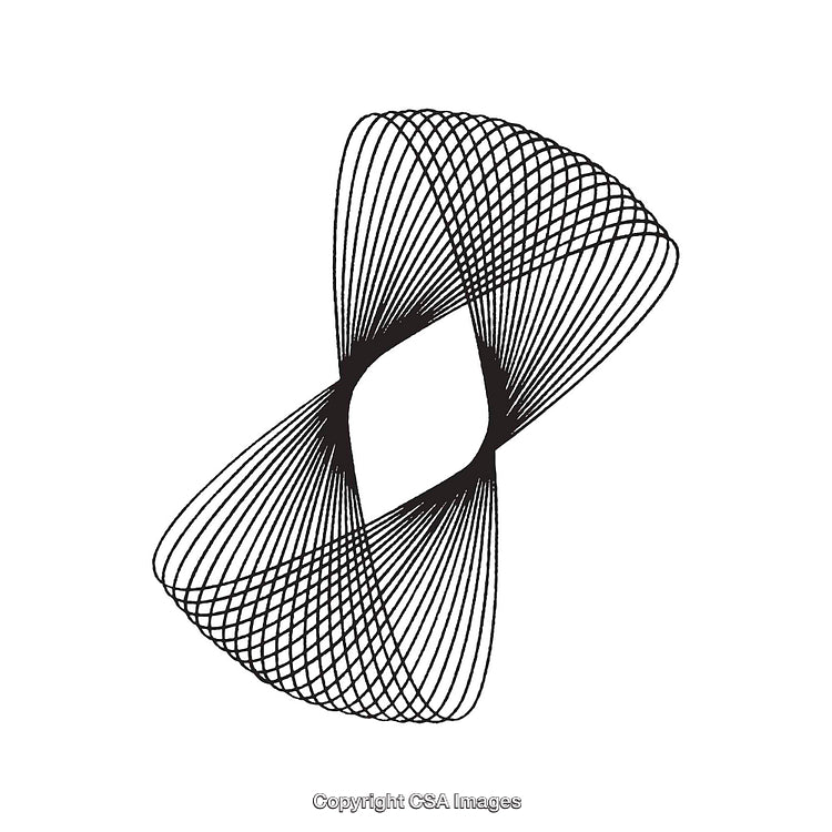 Abstract Black and White Geometric Line Shape Art Pattern Design