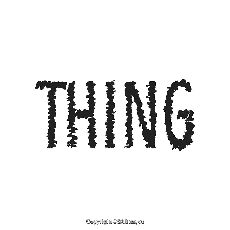 Creative Grunge Text Design with the Word 'Thing' in Distressed Style