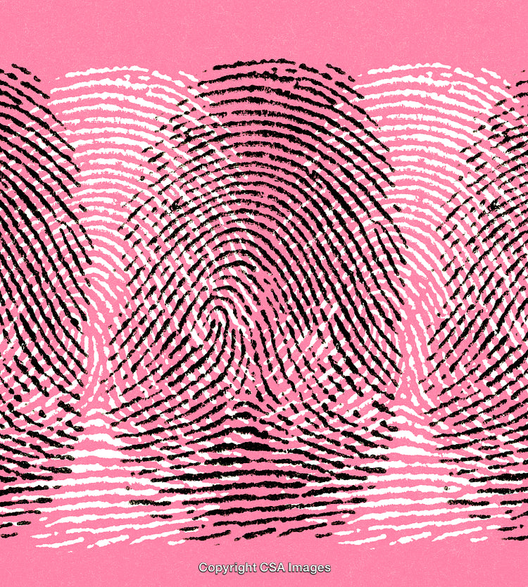Colorful Fingerprint Patterns on a Pink Background Enhancing Abstract Creativity