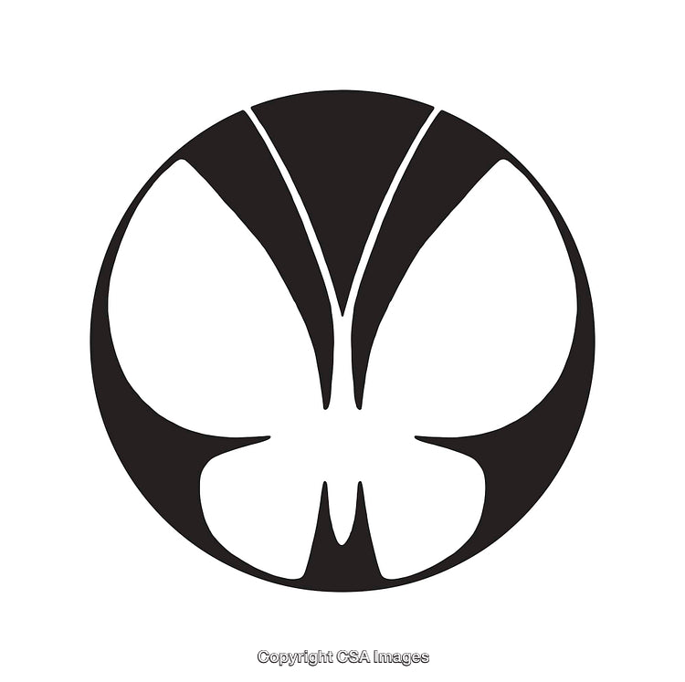 Black And White Butterfly Line Art Illustration in Minimalist Style